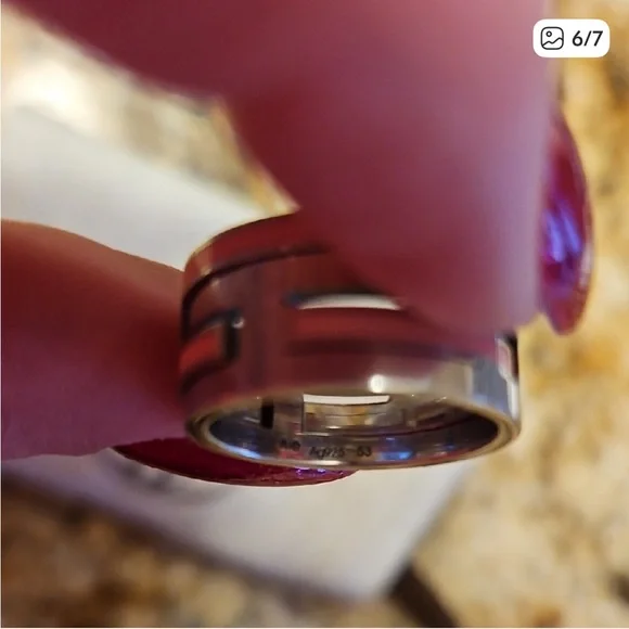 Hermès Silver and Pink Ring W/Dustbag - Picture 4 of 6